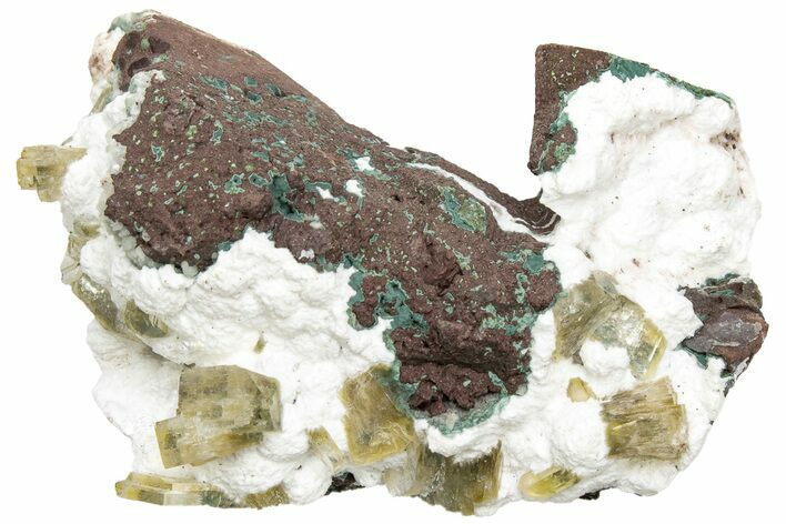 Gemmy Heulandite Crystals on Mordenite - Maharashtra, India #195617